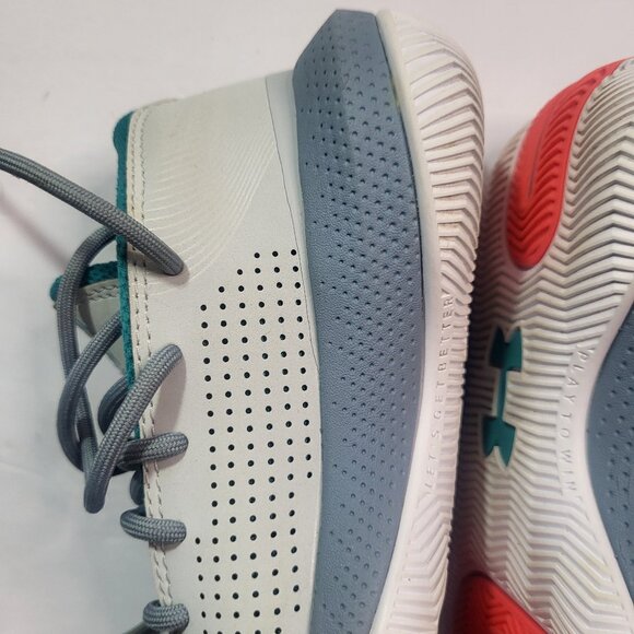 Under Armour 3Zero 3 GS HAlo Gray Teal SC Curry Basketball Shoe Size 12K - Picture 10 of 13